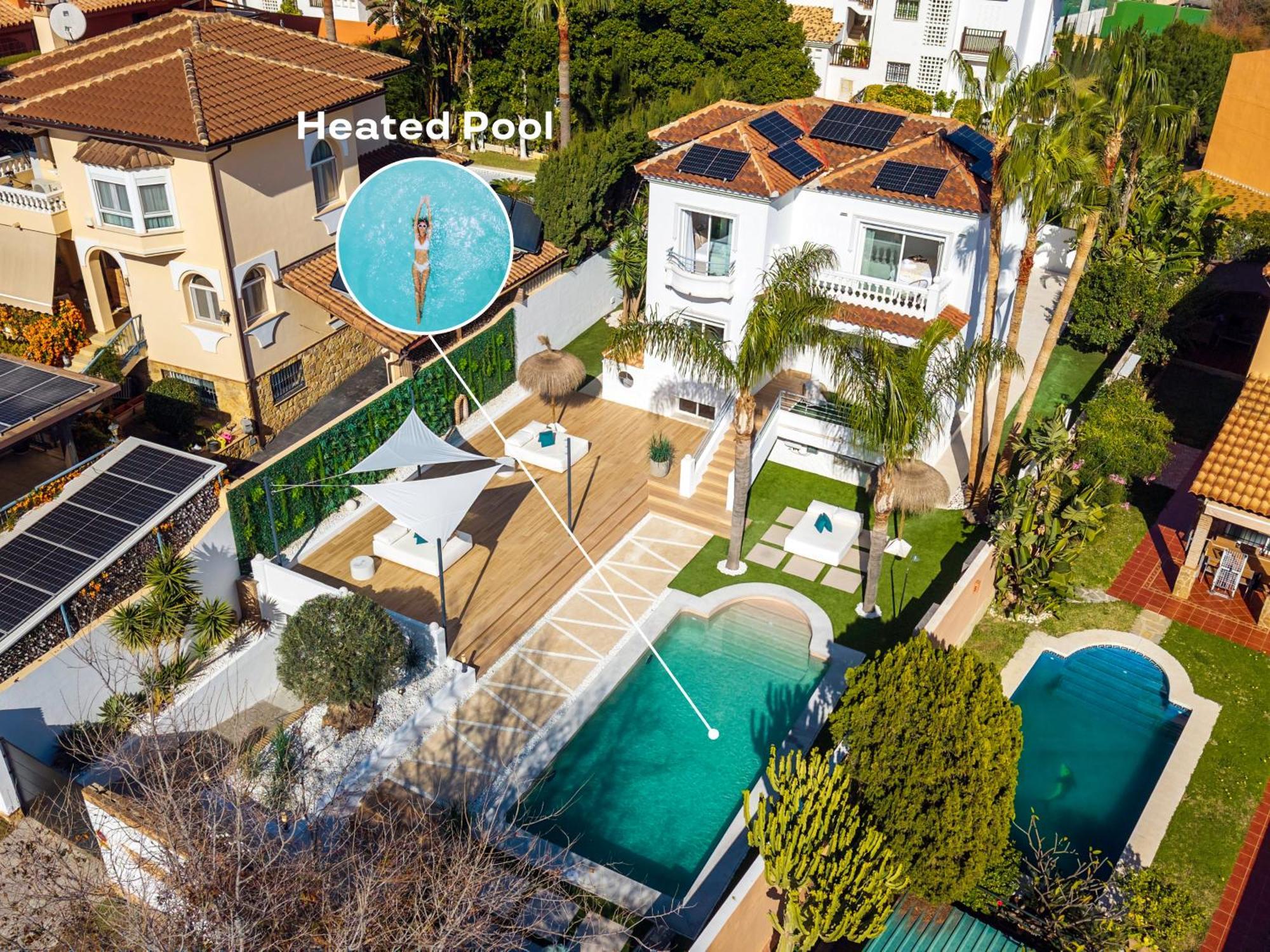 Vacation Marbella I Sunny Camelia Villa Heated Pool, Recently Renovated, Best Residential Neighborhood In Benalmadena, Short Walk To The Beach, Cinema Room Exterior photo